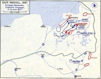 Mapa kampanii Frydlandzkiej